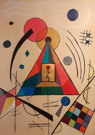 Kandinsky-inspired painting